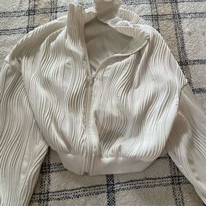 SHEIN White Textured Jacket